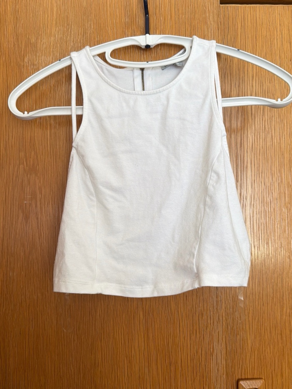 White Sleeveless Tank Crop Top